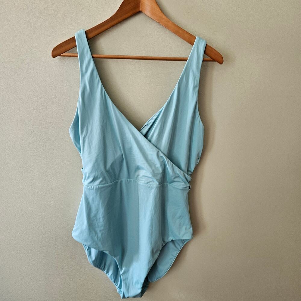 Andie The Belmar One Piece Swimsuit Size XL (US 16) Blue Caribbean